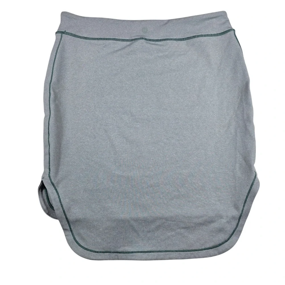 Lululemon High Waist Pull On Key Pocket Activewear Green City Skirt Women's Sz 6